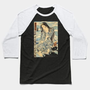 Tattoo woman - Japanese Vintage Art Ukiyo-e Baseball T-Shirt